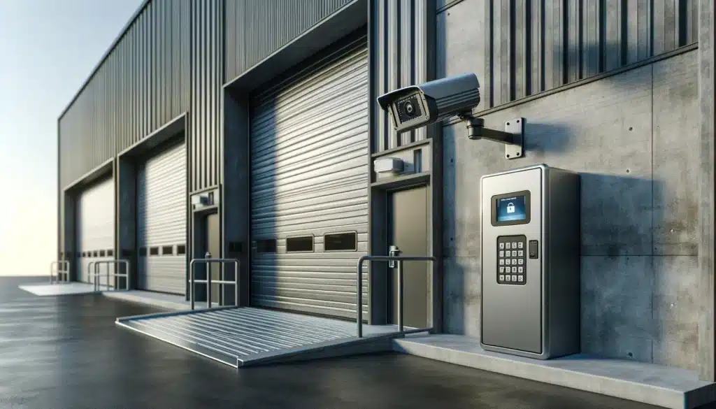 Entrance garage door camera