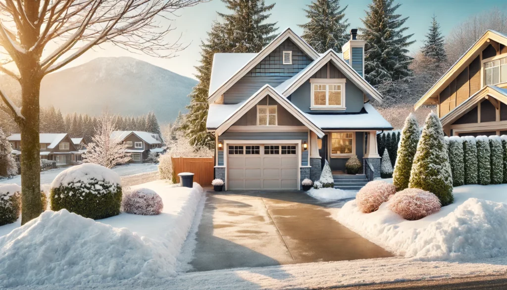 garage door during winter