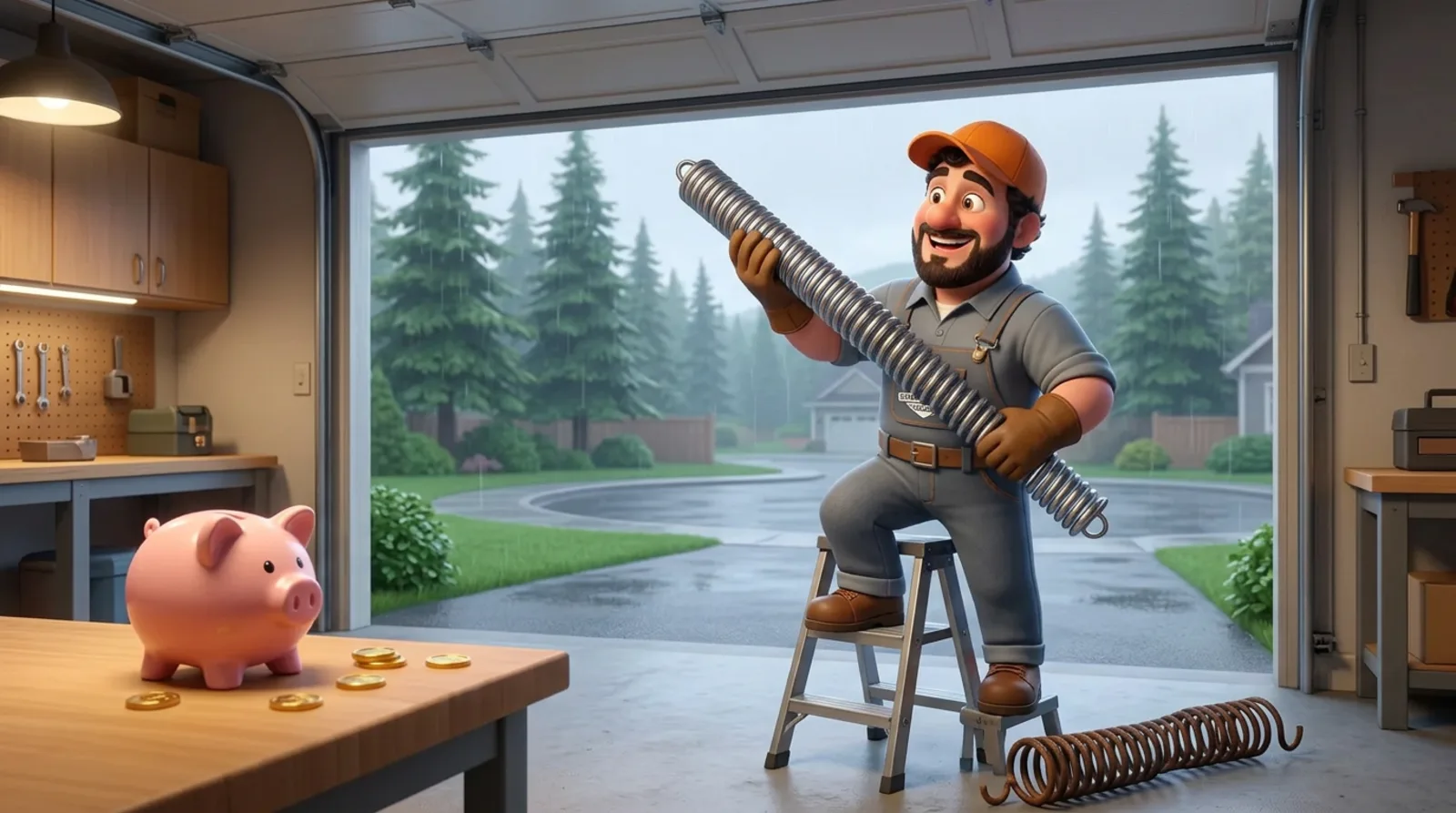 Garage Door Spring Replacement Cost: What You'll Pay and Why