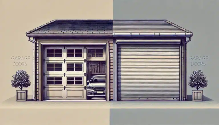 Sectional vs roller garage door
