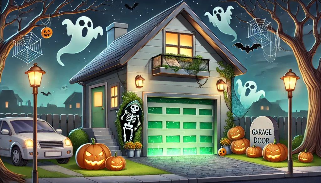 Halloween garage doors