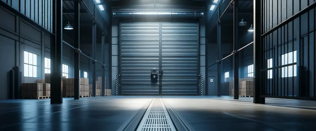 Commercial overhead garage door